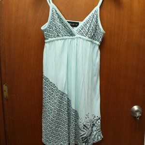 Rusty Polynesian Print Casual Dress/Beach Cover up